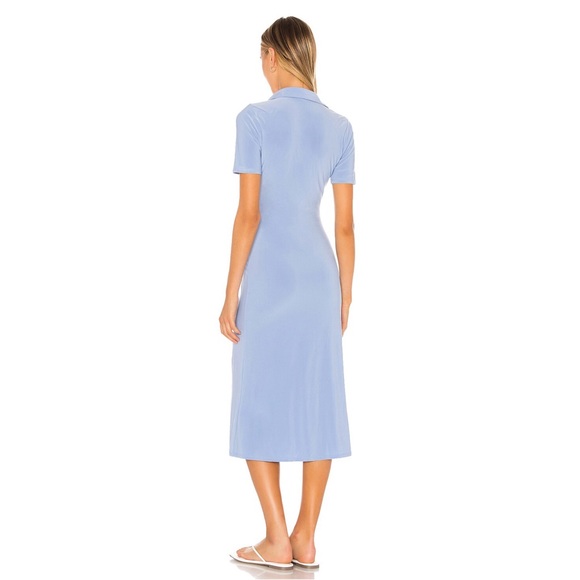 Revolve Song of Style Francine Midi Dress in Cornflower Blue S - Picture 2 of 7